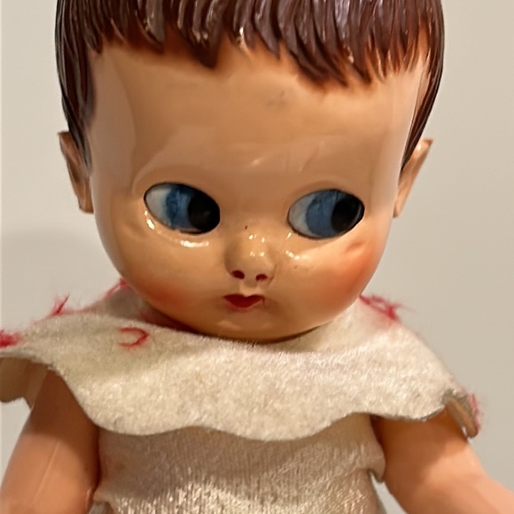 Vintage Small Standing Doll (Movable Eyes And Arms ) 5.5 Inches Tall - Picture 2 of 12